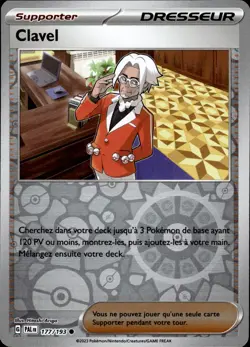 Carte Pokemon REVERSE Clavel 177/193 PAL Evolutions a Paldea FR NEUF - Image 1