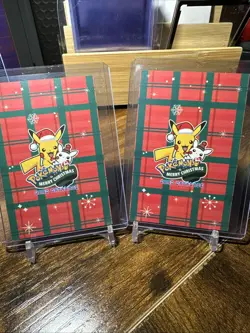 Pokemon Merry Christmas Luigi And Mario Pikachu Holo - Image 5