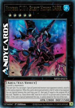 NUMBER C101: SILENT HONOR DARK • Ultra R • MP25 EN275 • 1Ed • Yugioh! ANDYCARDS - Image 1