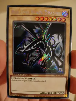 Yugioh Red-Eyes Black Dragon (Secret Rare) SBC1-ENF01 - Image 2