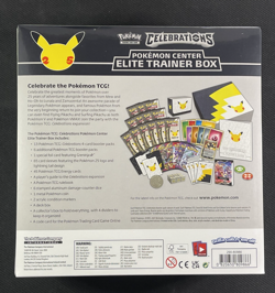 Pokemon Cards Celebrations Elite Trainer Box Pokemon Center Sealed + Acrylic - Image 3