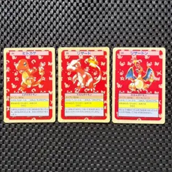 Charizard Topsun Blue Green Back 004 005 006 Pokemon card 3set 1995 Japanese - Image 1