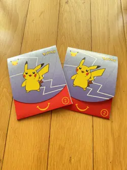 2 Pokemon SEALED McDonald’s 25th Anniversary Pack Of 4 Cards From 2021 New - Image 1