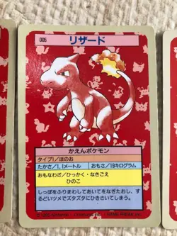 Charizard Topsun Blue Green Back 004 005 006 Pokemon card 3set 1995 Japanese - Image 3