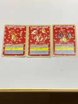 【Rare】Charizard Topsun 004 005 006 Blue Back Pokemon card 3set 1995 Japanese - Image 1