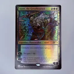Ajani, the Greathearted (Stained Glass) Secret Lair Drop Foil MTG NM - Image 1