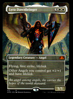 mtg magic lyra dawnbringer EXTENDED BORDERLESS ENGLISH aubevenant dominaria - Image 1