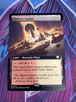 Radiant Summit (Extended Art) Commander: Edge of Eternities MTG - Image 1