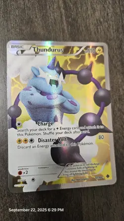 Pokemon TCG - Thundurus 97/98 - Emerging Powers - Full Art Holo - Image 2