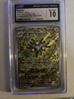 GEM MINT - 2024 POKEMON SVP EN-SV BLACK STAR PROMO #159 MAGNETON CGC 10 - Image 4
