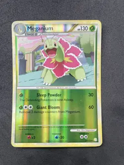 Pokemon TCG Meganium 26/123 Reverse Holo Rare HeartGold & SoulSilver 🌟NM - Image 1