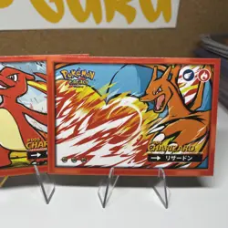 2025 Pokemon Safari Charmander, Charmeleon, and Charizard Cracked Ice Holo NM - Image 4