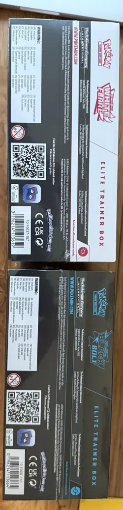 Pokemon Black Bolt and White Flare Elite Trainer Box ETB LOT OF 2 - Image 2