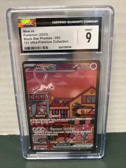 Pokemon Scarlet And Violet 151 Mew EX Promo #053 CGC MINT 9 - Image 1