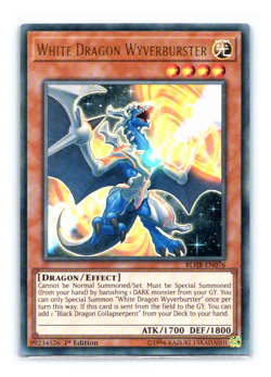 White Dragon Wyverburster - BLHR-EN076 - Ultra Rare - 1st Edition Yugioh - Image 1