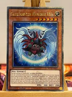 Geflugelter Kuriboh LV6 BLTR-DE001 Quarter Century Secret Rare Deutsch NM YUGIOH - Image 1