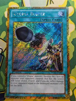 Yugioh Utopia Buster Gold Secret Rare PGLD-EN009 1st Edition - MP - Image 1