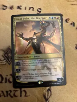 Nicol Bolas, the Deceiver MTG Hour of Devastation Foil Card, Lightly Played - Image 1