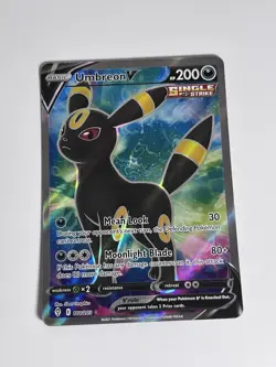 Pokemon TCG Evolving Skies Holo Card Umbreon v Full Art 188/203SWSH07 - Image 2