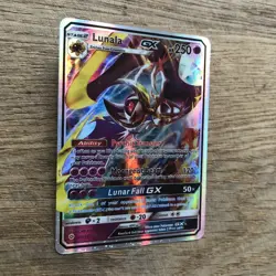 Lunala GX 66/149 Holo Ultra Rare Sun & Moon Base Set Pokemon Card TCG Near Mint - Image 2