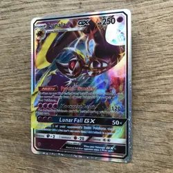 Lunala GX 66/149 Holo Ultra Rare Sun & Moon Base Set Pokemon Card TCG Near Mint - Image 3