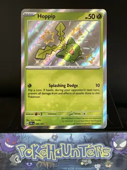 Pokemon Card Hoppip 096/091 Paldean Fates Baby Shiny Near Mint - Image 1