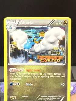 Pokemon Card Altaria BW48 Prerelease Black & White Promos Holo Rare Stamped LP - Image 2
