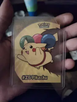 2000 Topps Pokemon Pikachu PC1 #25 TV Animation Clear Card - Image 1