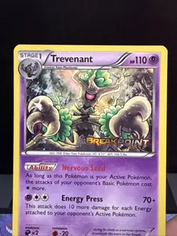 Pokemon Card Trevenant XY94 XY Breakpoint Holo Prerelease Promo LP - Image 2