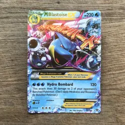 Pokemon TCG Mega M Blastoise EX Holo Card 30/146 Ultra Rare 2016 XY LP - Image 1
