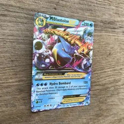Pokemon TCG Mega M Blastoise EX Holo Card 30/146 Ultra Rare 2016 XY LP - Image 2