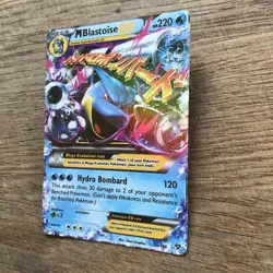 Pokemon TCG Mega M Blastoise EX Holo Card 30/146 Ultra Rare 2016 XY LP - Image 3