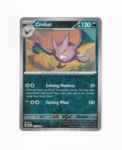 Crobat 112/182 Sv04: Paradox Rift Reverse Holo 2023 Pokemon Card Near Mint NM - Image 1