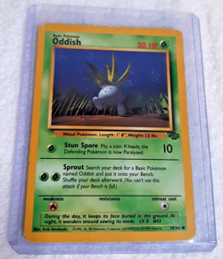 Oddish 58/64 Jungle Non Holo Common Pokemon Card TCG Trading Card Game - Image 1