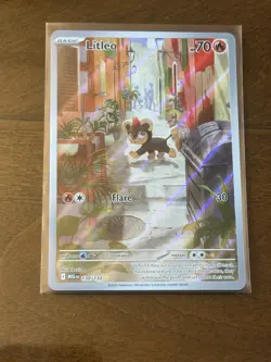 Litleo 139/132 Illustration Rare Pokemon Card Mega Evolutions - English TCG - Image 1