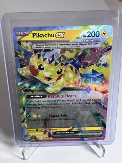 Pokemon Pikachu TCG Surging Sparks EX Double Rare Holo Card 057/191 NM Condition - Image 1