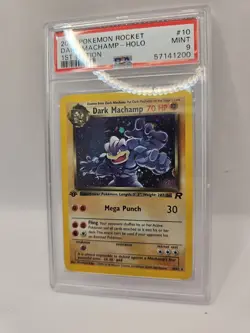 Pokemon Card Dark Machamp 10/82 Team Rocket PSA 9 Mint 1st Edition ENG - Image 2