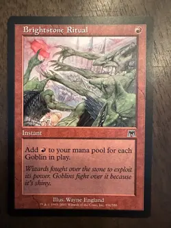 Brightstone Ritual : MTG Magic The Gathering / Onslaught #191 / LP-NM - Image 1