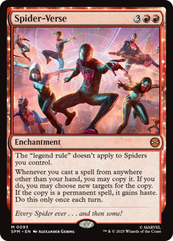 Spider-Verse 0093 ~ **Foil** Mythic MTG Marvel Spider-Man - Image 1