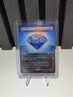 Chaos Emerald (7033) Blue Foil - Lotus Petal - Sonic Secret Lair - Magic MTG - Image 1