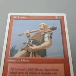 MTG Magic Gathering Hill Summon Giant Game Card Deckmaster Vintage 1995 - Image 1