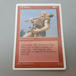 MTG Magic Gathering Hill Summon Giant Game Card Deckmaster Vintage 1995 - Image 2