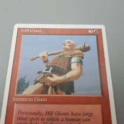 MTG Magic Gathering Hill Summon Giant Game Card Deckmaster Vintage 1995 - Image 5