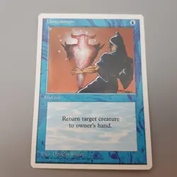 MTG Card Magic Gathering Unsummon Instant Playing Vintage Deckmaster 1995 - Image 1