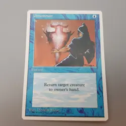 MTG Card Magic Gathering Unsummon Instant Playing Vintage Deckmaster 1995 - Image 5
