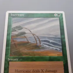 MTG Card Magic The Gathering Playing Sorcery Hurricane Deckmaster vintage 1995 - Image 1