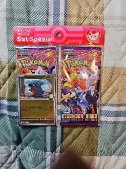 Set Pokemon Indonesia Kehadiran Juara/Glory of Team Rocket SV10S Gible Promo - Image 1