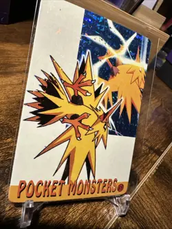 Pokemon Japanese Bandai Pocket Monsters Vending Machine #15 Zapdos Prism - Image 3