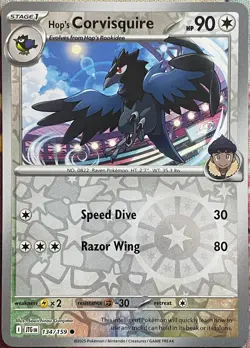 Hop's Corvisquire Reverse Holo - 134/159 - Journey Together Pokemon 2025 - Image 1