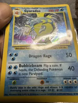 Pokemon TCG Gyarados 006/102 Base Set Unlimited Holo WOTC Rare 1999 - Image 3